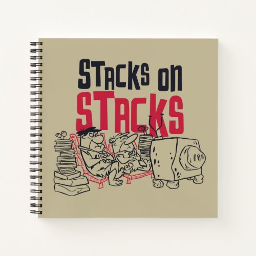 The Flintstones  Fred  Barney _ Stacks on Stacks Notebook