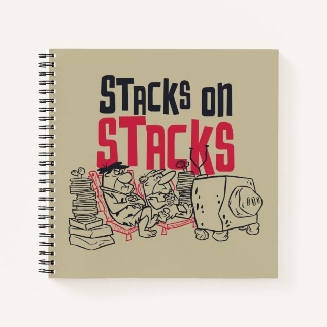 The Flintstones | Fred & Barney - Stacks on Stacks Notebook (Front)