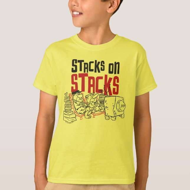 The Flintstones | Fred & Barney - Stacks on Stacks T-Shirt (Front)