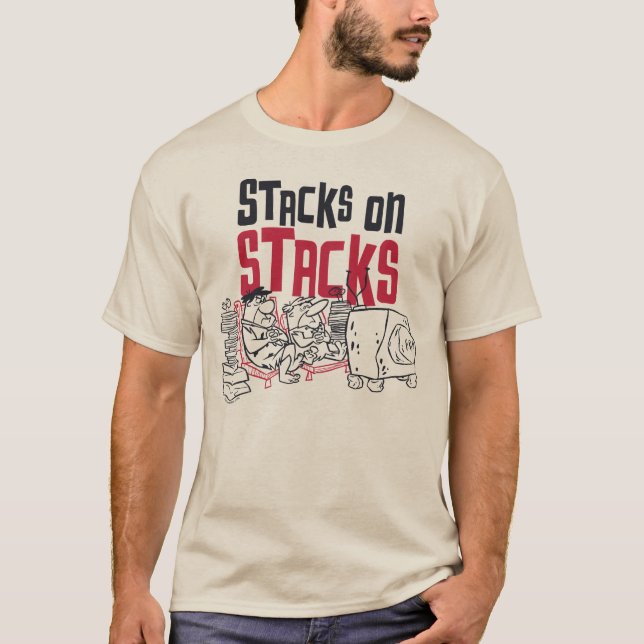 The Flintstones | Fred & Barney - Stacks on Stacks T-Shirt (Front)