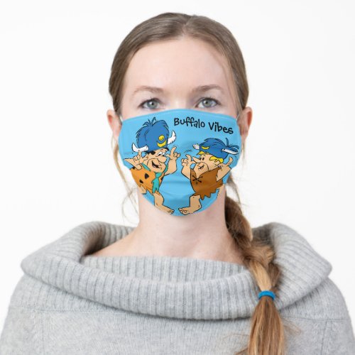 The Flintstones  Fred  Barney Water Buffaloes Adult Cloth Face Mask