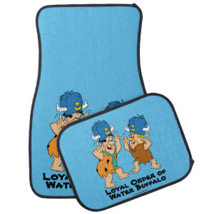 The Flintstones Fred & Barney Water Buffaloes Car Floor Mat