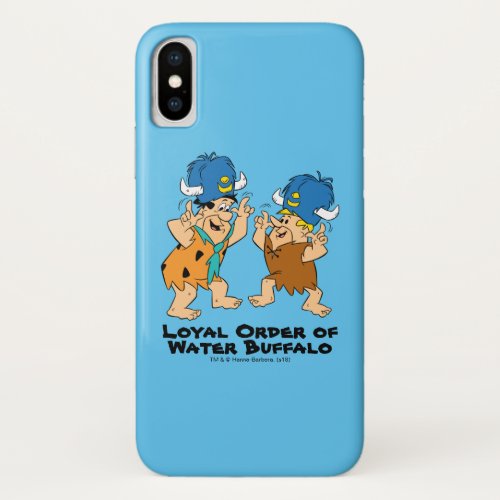 The Flintstones  Fred  Barney Water Buffaloes iPhone X Case