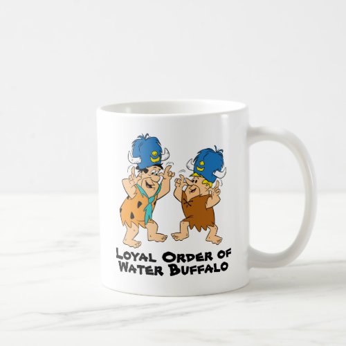 The Flintstones  Fred  Barney Water Buffaloes Coffee Mug