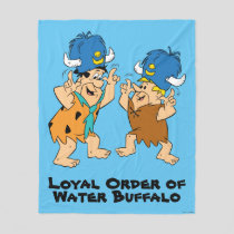 The Flintstones | Fred & Barney Water Buffaloes Fleece Blanket