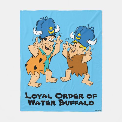 The Flintstones  Fred  Barney Water Buffaloes Fleece Blanket