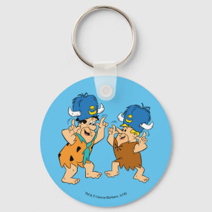 The Flintstones Fred & Barney Water Buffaloes Keychain