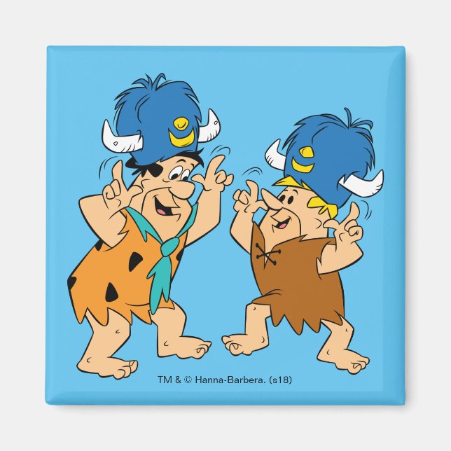 The Flintstones | Fred & Barney Water Buffaloes Magnet (Front)