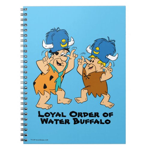 The Flintstones  Fred  Barney Water Buffaloes Notebook