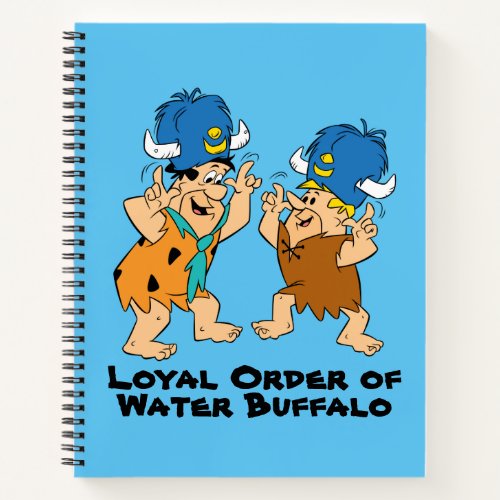 The Flintstones  Fred  Barney Water Buffaloes Notebook