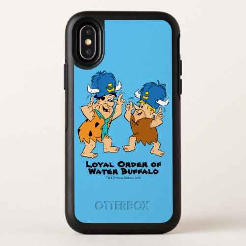 The Flintstones  Fred  Barney Water Buffaloes OtterBox Symmetry iPhone X Case