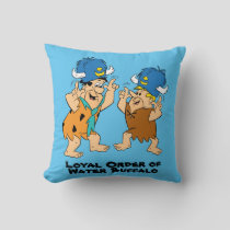 The Flintstones | Fred & Barney Water Buffaloes Throw Pillow