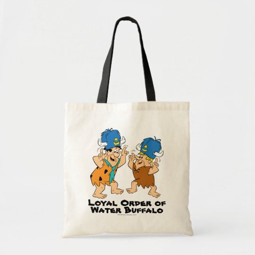 The Flintstones  Fred  Barney Water Buffaloes Tote Bag