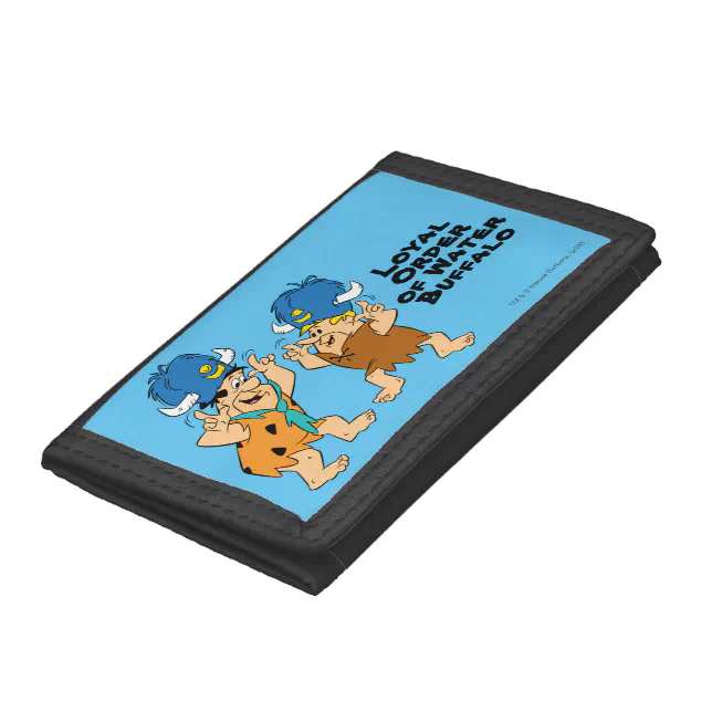 The Flintstones | Fred & Barney Water Buffaloes Trifold Wallet | Zazzle