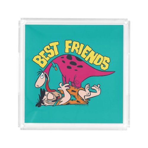 The Flintstones  Fred  Dino _ Best Friends Acrylic Tray