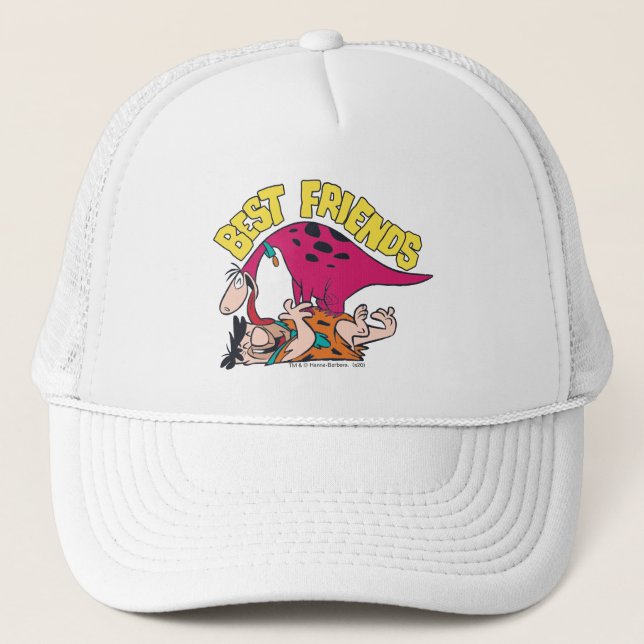 The Flintstones | Fred & Dino - Best Friends Trucker Hat (Front)