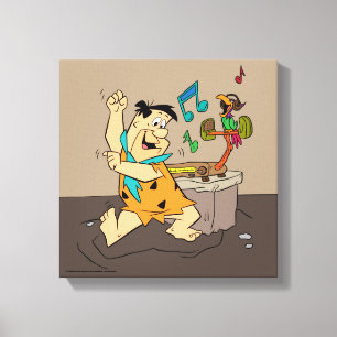 The Flintstones Fred Flintstone Dancing Canvas Print