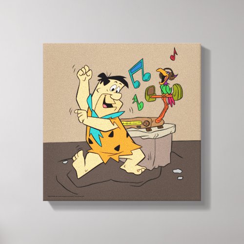 The Flintstones  Fred Flintstone Dancing Canvas Print