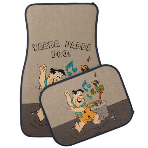 The Flintstones  Fred Flintstone Dancing Car Floor Mat