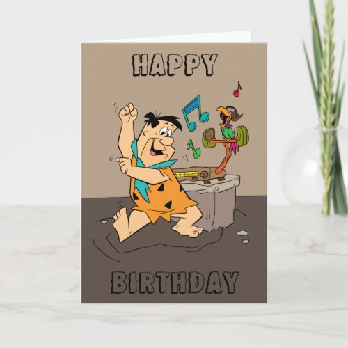 The Flintstones  Fred Flintstone Dancing Card