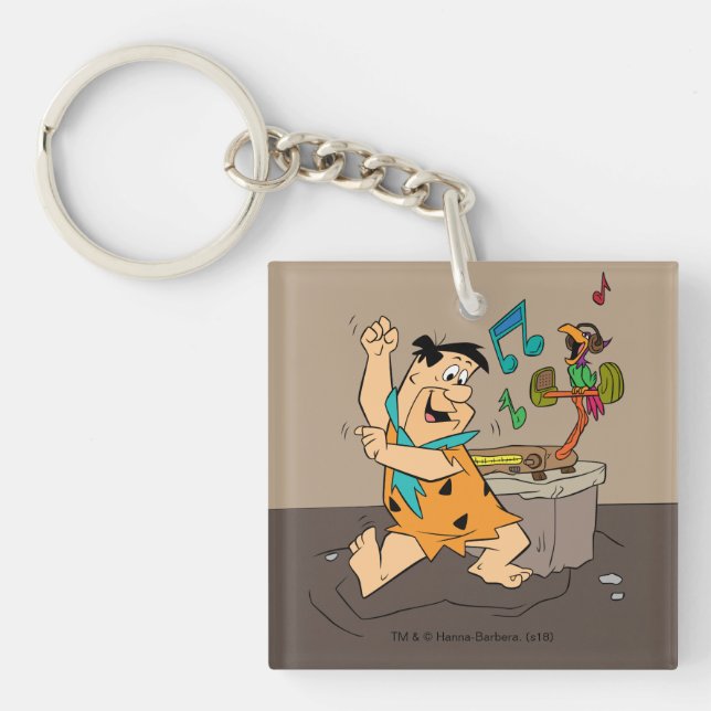 The Flintstones | Fred Flintstone Dancing Keychain (Front)
