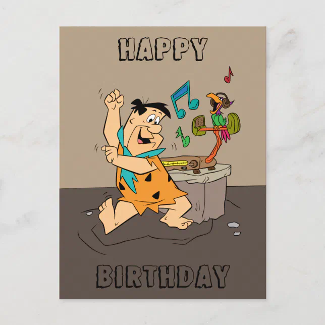 The Flintstones Fred Flintstone Dancing Postcard Zazzle 1505