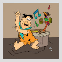 The Flintstones | Fred Flintstone Dancing Poster