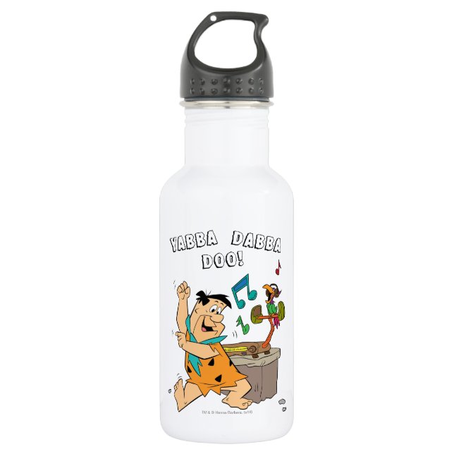 The Flintstones | Fred Flintstone Dancing Stainless Steel Water Bottle (Front)