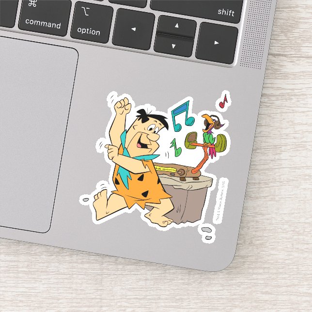 The Flintstones | Fred Flintstone Dancing Sticker (Detail)