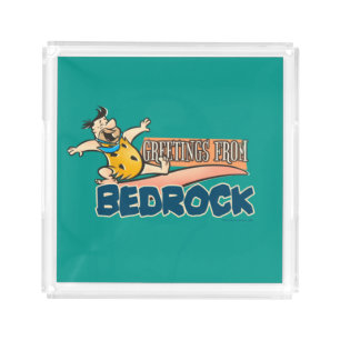 The Flintstones Fred - Greetings From Bedrock Acrylic Tray