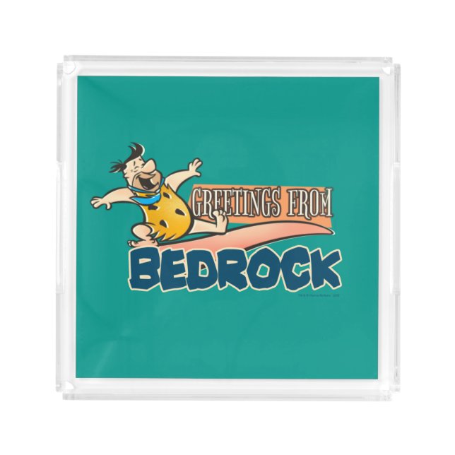 The Flintstones | Fred - Greetings From Bedrock Acrylic Tray (Front)