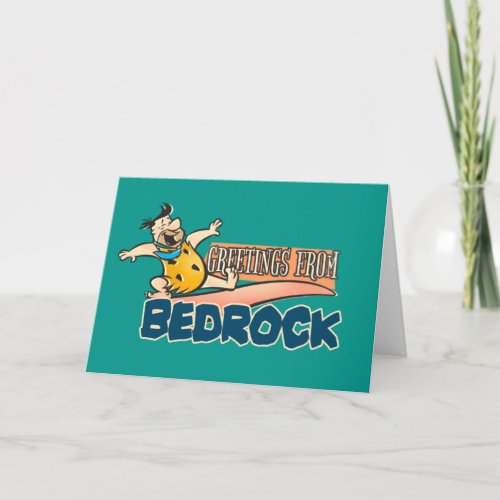 The Flintstones  Fred _ Greetings From Bedrock Card