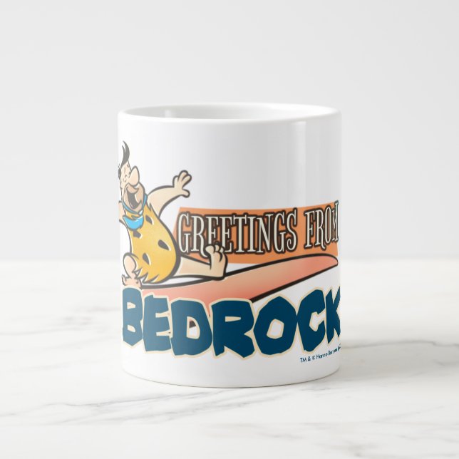 The Flintstones | Fred - Greetings From Bedrock Giant Coffee Mug (Front)