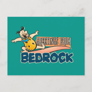 The Flintstones Fred - Greetings From Bedrock Invitation Postcard