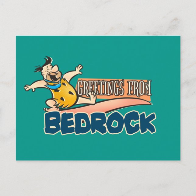 The Flintstones | Fred - Greetings From Bedrock Invitation Postcard (Front)