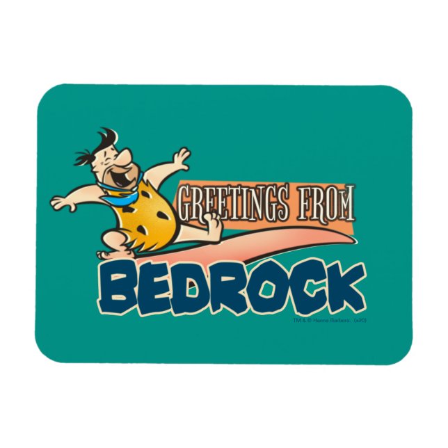 The Flintstones | Fred - Greetings From Bedrock Magnet (Horizontal)