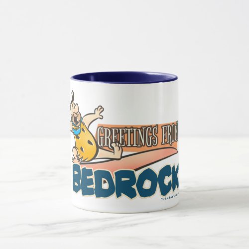 The Flintstones  Fred _ Greetings From Bedrock Mug