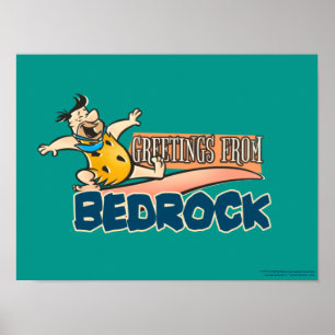 The Flintstones Fred - Greetings From Bedrock Poster