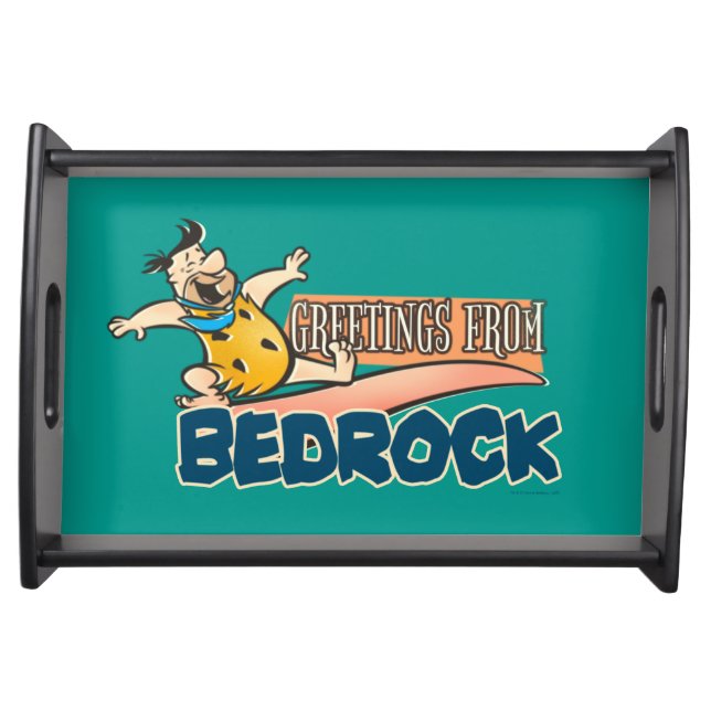 The Flintstones | Fred - Greetings From Bedrock Serving Tray (Front)