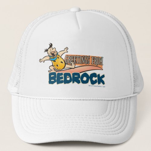 The Flintstones  Fred _ Greetings From Bedrock Trucker Hat