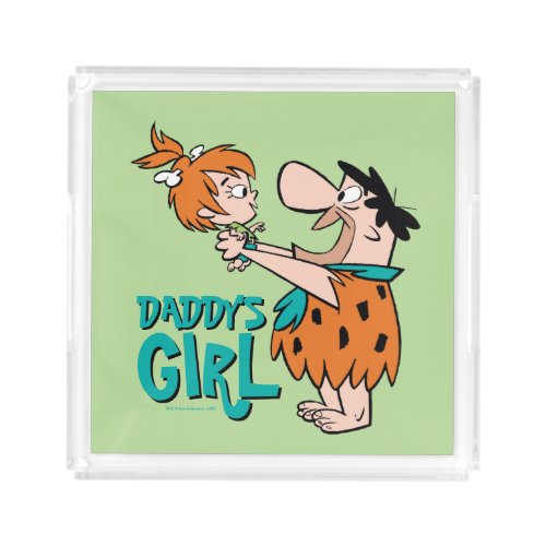 The Flintstones  Fred  Pebbles _ Daddys Girl Acrylic Tray