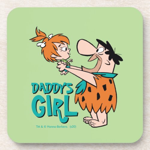 The Flintstones  Fred  Pebbles _ Daddys Girl Beverage Coaster