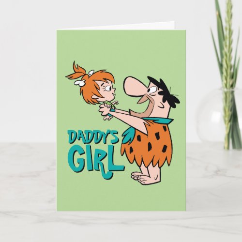 The Flintstones  Fred  Pebbles _ Daddys Girl Card