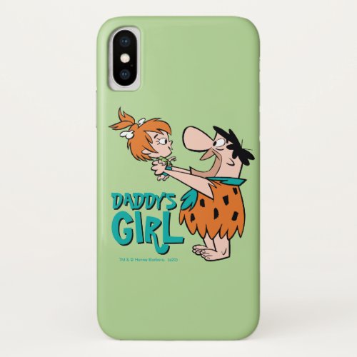 The Flintstones  Fred  Pebbles _ Daddys Girl iPhone X Case
