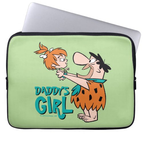 The Flintstones  Fred  Pebbles _ Daddys Girl Laptop Sleeve