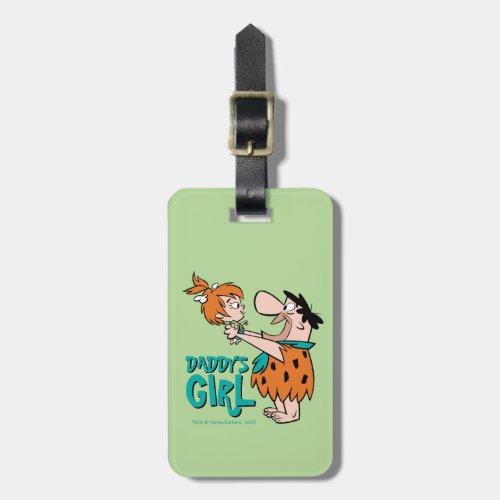 The Flintstones  Fred  Pebbles _ Daddys Girl Luggage Tag