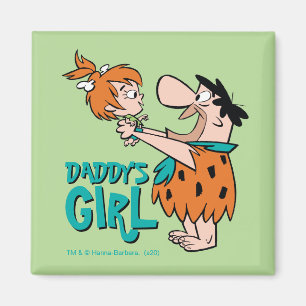The Flintstones Fred & Pebbles - Daddy's Girl Magnet