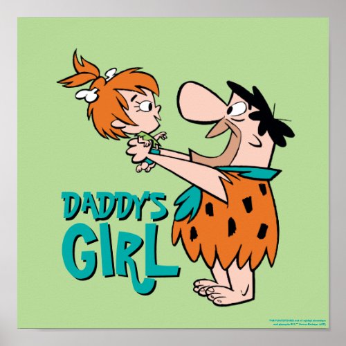 The Flintstones  Fred  Pebbles _ Daddys Girl Poster