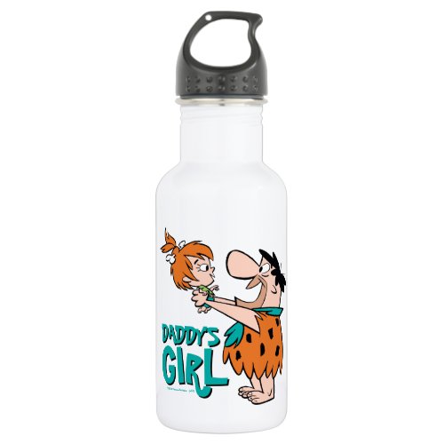 The Flintstones  Fred  Pebbles _ Daddys Girl Stainless Steel Water Bottle