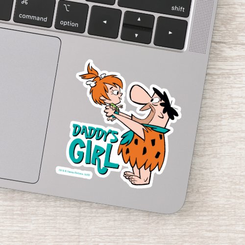The Flintstones  Fred  Pebbles _ Daddys Girl Sticker